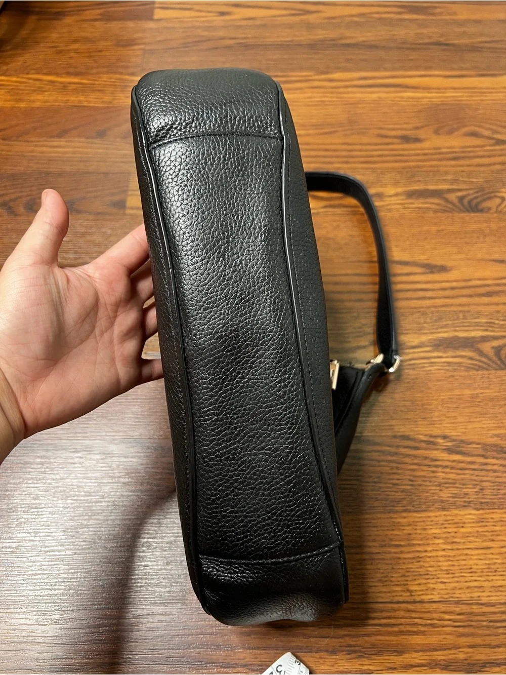 Kate Spade Kailee Shoulder Bag, crafted from black pebbled leather